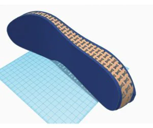 Auxetic Honeycomb Shoe Sole 3D Models
