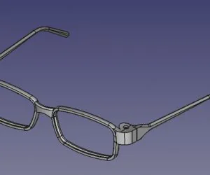 Printable Eyeglasses Frame Bronx E Black 145 3D Models