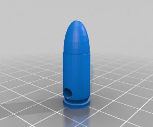 9Mm Bullet Paracord Bead 3D Models
