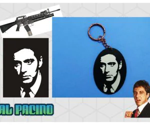 Keychain Al Pacino 3D Models