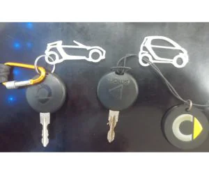 Smart Car Keychain 3D Models