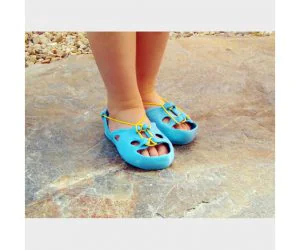 Laceup 3D Sandals For Kids 3D Models