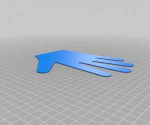 Glove Pattern Hand Shape Demo From My 3D Grid Print 3D Models