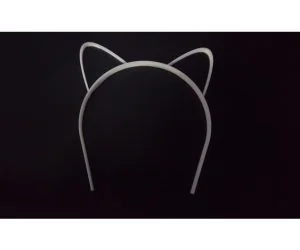 Minimal Cat Ears Hair Band 3D Models