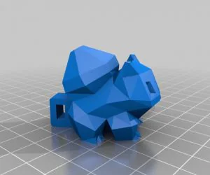 Lowpoly Bulbasaur Necklace 3D Models