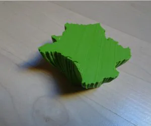 France Map Hexagon 3D Models