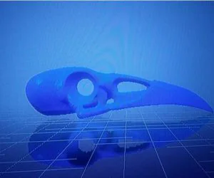 Raven Skull Pendant 3D Models