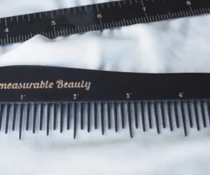 Immeasurable Beauty A Comb That Is Also A Ruler 3D Models
