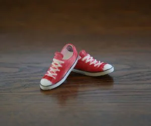 Mini Converse Shoes 3D Models