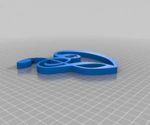 Treble And Base Clef Heart Thing 3D Models