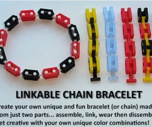 Customizable Link Bracelet 3D Models