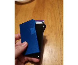 Smart Wallet Slidinglocking No Text 3D Printed Wallet V2 3D Models
