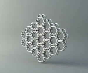 Net From Hexagons 3D Models