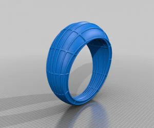 Solid Wireframe Ring 3D Models
