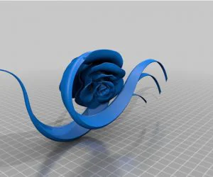 Rose Fascinator Hat 3D Models