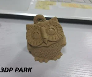 Smile Owl Fill Ring Cork Filaments 3D Models