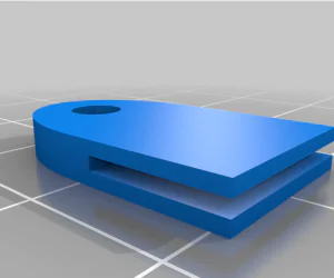 13Mm Ribbon Keyring Clip 3D Models