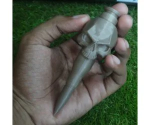 Bullet Scar Skull 3D Models