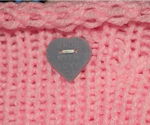 Made With Love Button For Knitting And Sewing For Sla Printer 3D Models