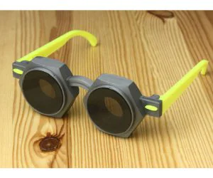 Hex Nut Glasses 3D Models