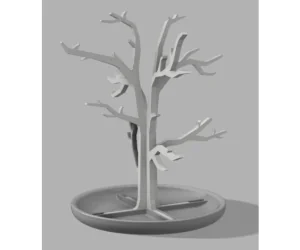 Modern Jewellery Stand Tree 3D Models