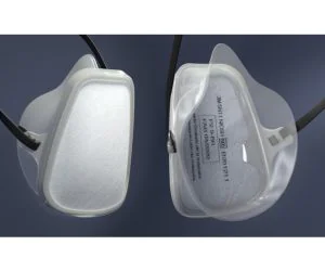 Universal Respirator Face Mask W Mold For A Silicone Seal V2 3D Models