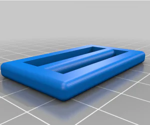 Simple Belt Buckle For 36Mm Belt 3D Models
