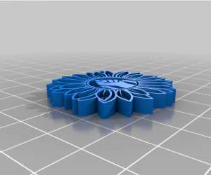 Sunflower Pendants 3D Models