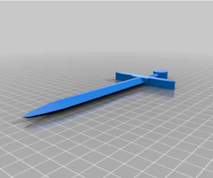 Sword Hair Pin 3D Models
