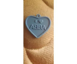 Abba Heart Necklacependant 3D Models