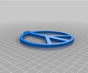 Peace Pendent 3D Models