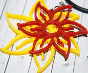 Flowers Pendant 3D Models