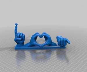 I Love You 3D Models
