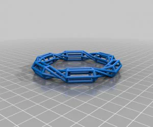 Twisted Gems Open Frame Ringbracelet Thing 3D Models