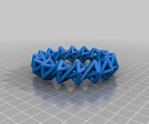 Very Twisty Open Frame Ringbracelet Thing 3D Models