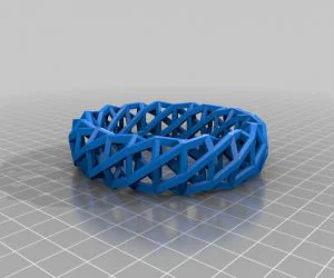 Wireframe Style Bracelet 3D Models