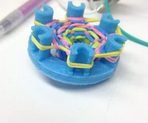 Circular Rubberband Loom 3D Models