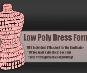 Low Poly Dress Form 3D Models
