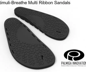 Palmiga Stimulibreathe Multi Ribbon Sandals 3D Models