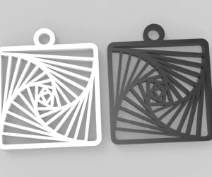 Pendant Curves By Straight Line 3D Models
