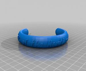 My Customized Text Ringbraceletcrown Thingkrea3D3.1 3D Models