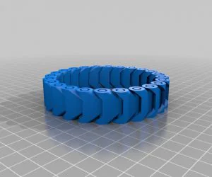 Simple Linked Chains With The Letter C 3D Models