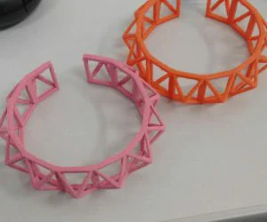 Leather Bracelet Three Different Size Templates With Holes For Glove Snaps 3D Models