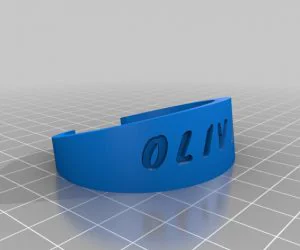 My Customized Flexible Name Bracelet 3D Models