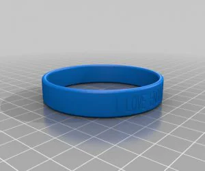 My Customized Cause Bracelet 3D Models