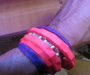 Articulated Bracelet With Magnetic Closure V.1 3D Models