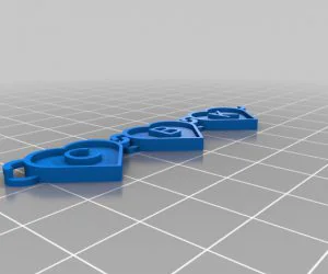 My Customized Heart Chain With Text 3D Models