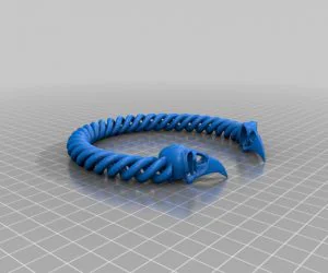 Seemingly Seamless Print In Place Bracelete 3D Models