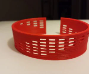 Round Bracelet With Round Text 3D Models