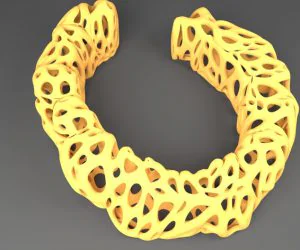 Customizable Half Circle Chain Bracelet 3D Models